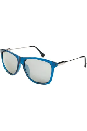 Converse Homme, Accessoires, Bleu, Taille: ONE Size Lunettes de Soleil Carrées Bleues Accessoire Élégant Homme