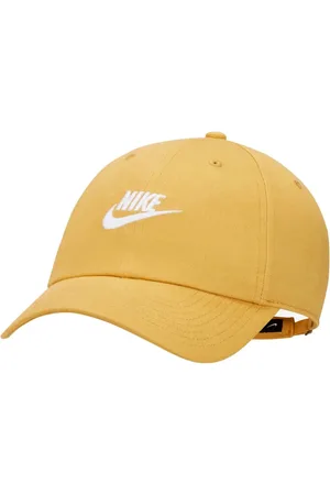 Nike Homme, Accessoires, Jaune, Taille: ONE Size Casquette Imprimée Jaune Doré Heritage86