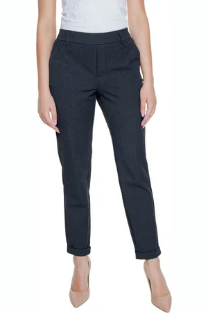 VERO MODA Femme, Pantalons, Gris, Taille: 36 FR L32 Jean & Pantalon en Polyester Gris