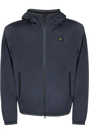 Blauer Homme, Vestes, Bleu, Taille: L Veste en Tissu Technique pour Climats Changeants