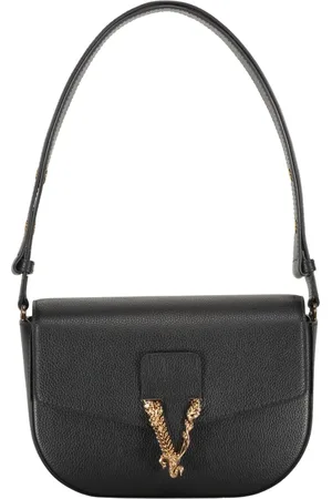 VERSACE Femme, Sacs, Noir, Taille: ONE Size Sac Bandoulière en Cuir Chic