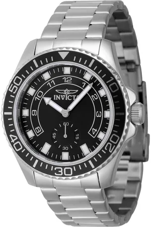 Invicta Homme, Accessoires, Gris, Taille: ONE Size Chronographe Montre Analogique Multifonction Acier Inoxydable