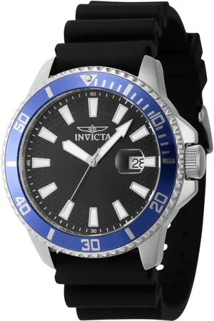 Invicta Homme, Accessoires, Noir, Taille: ONE Size Montre Analogique de Plongée avec Bracelet en Silicone