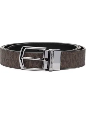 Michael Kors Homme, Accessoires, Brun, Taille: ONE Size Ensemble de 4 ceintures marron décontractées avec logo