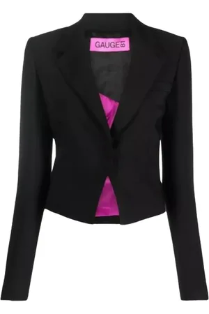 GAUGE81 Femme, Vestes, Noir, Taille: 38 FR Blazer Noir Boutonné Style Holon