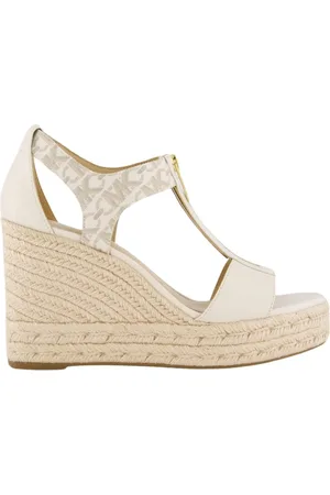 Michael Kors Femme, Chaussures, Blanc, Taille: 39 EU Sandales compensées Berkley