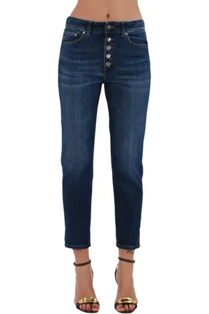 Dondup Femme, Jeans, Bleu, Taille: W30 Jean cheville basse orné en denim