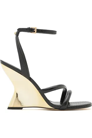 Michael Kors Femme, Chaussures, Noir, Taille: 39 EU Sandales compensées Nadina
