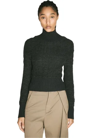Maison Margiela Femme, Pulls, Gris, Taille: 36 FR Pull Col Roulé en Laine