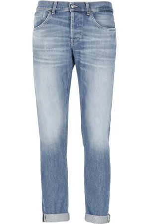 Dondup Homme, Jeans, Bleu, Taille: W32 Jean Skinny Bleu avec Passants de Ceinture