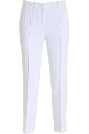 Michael Kors Femme, Pantalons, Blanc, Taille: 38 FR Pantalon en crêpe