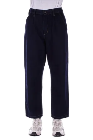Carhartt Homme, Jeans, Noir, Taille: W34 Logo Dos Fermeture Éclair Jeans