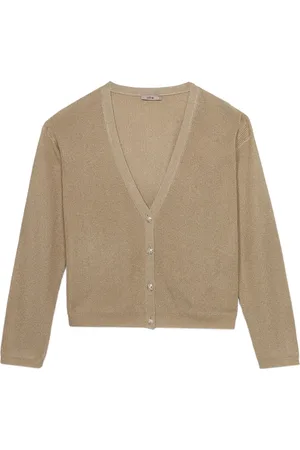 Oltre Femme, Pulls, , Taille: 42 FR Cardigan en lurex avec boutons bijoux
