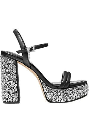 Michael Kors Femme, Chaussures, Noir, Taille: 37 1/2 EU Sandales plateforme Laci