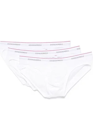 Dsquared2 Homme, Sous-vêtements, Blanc, Taille: L Sous-vêtements Blancs à Taille Élastique