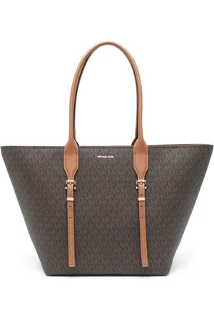 Michael Kors Femme, Sacs, Brun, Taille: ONE Size Sac à main marron avec fermeture éclair supérieure