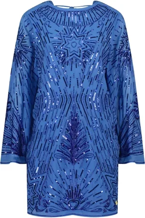 Fabienne Chapot Femme, Robes, Bleu, Taille: 40 FR Zali V Back Dress