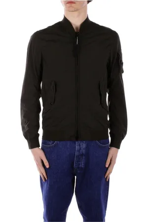 C.P. Company Homme, Vestes, Noir, Taille: L Manteau Slim Fit avec fermeture éclair latérale