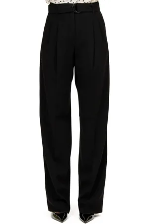 Max Mara Femme, Pantalons, Noir, Taille: 40 FR Pantalon Noir Fluide en Cady
