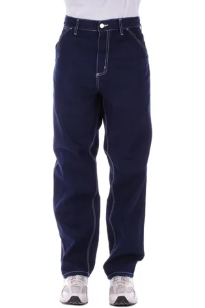 Carhartt Homme, Jeans, Bleu, Taille: W31 Logo Dos Fermeture Éclair Jeans