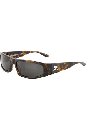 Courrèges Homme, Accessoires, Brun, Taille: ONE Size Lunettes de soleil Tech avec motif écaille