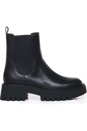 Michael Kors Femme, Chaussures, Noir, Taille: 36 EU Bottines en cuir