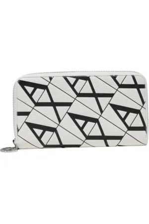 Armani Exchange Femme, Accessoires, Multicolore, Taille: ONE Size Portefeuille Femme avec Motif Géométrique