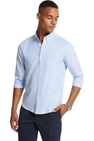 Michael Kors Homme, Chemises, Bleu, Taille: S Chemise Oxford à manches longues