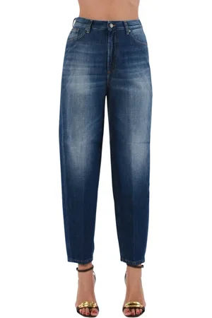 Dondup Femme, Jeans, Bleu, Taille: W29 Jean taille basse jambe large modèle Bessie