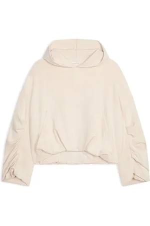 DRIES VAN NOTEN Femme, Sweatshirts et sweats à capuche, Blanc, Taille: 36 FR Pull à Capuche Blanc Classique