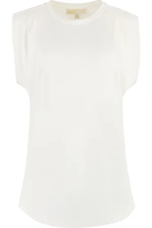 Michael Kors Femme, Blouses et Chemises, Blanc, Taille: 40 FR Chemise en viscose côtelée