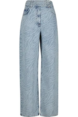 IRO Femme, Jeans, Bleu, Taille: 40 FR Jean zébré taille haute