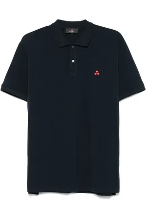 Peuterey Homme, Tops, Bleu, Taille: 3XL Polo Bleu avec Broderie Logo