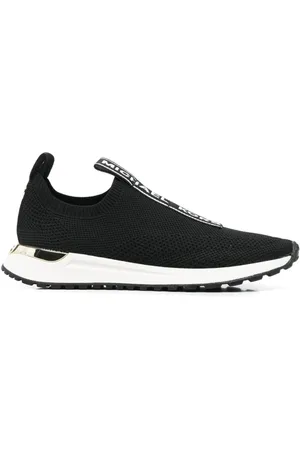 Michael Kors Femme, Chaussures, Noir, Taille: 36 EU Baskets noires à enfiler, plates et décontractées