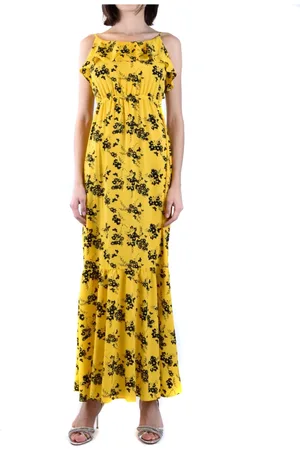 Michael Kors Femme, Robes, Jaune, Taille: 36 FR Robe Maxi