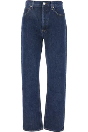 AGOLDE Femme, Jeans, Bleu, Taille: W25 Jean Denim Bleu avec Logo Patch