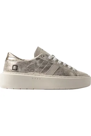 D.A.T.E. Femme, Chaussures, Jaune, Taille: 37 EU Baskets Plateforme Stardust Dorées
