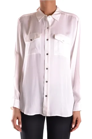 Michael Kors Femme, Blouses et Chemises, Blanc, Taille: 40 FR Chemise à capuche oversize