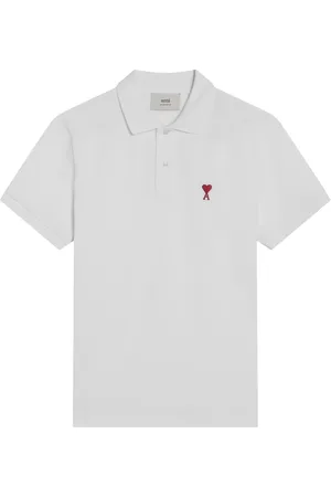 Ami Homme, Tops, Blanc, Taille: L Polo Manches Courtes