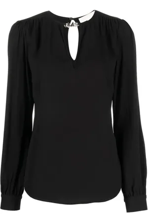 Michael Kors Femme, Blouses et Chemises, Noir, Taille: 38 FR Chemise décontractée noire ornée