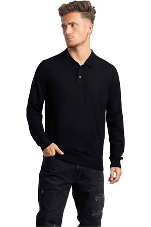 Michael Kors Homme, Tops, Noir, Taille: M Polo à Manches Longues