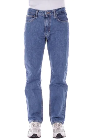 Guess Homme, Jeans, Bleu, Taille: W31 Logo Fermeture Éclair Jeans