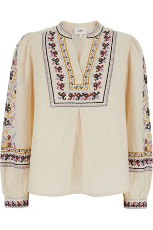 Bash Femme, Blouses et Chemises, , Taille: 36 FR Chemisier Blanc avec Broderie