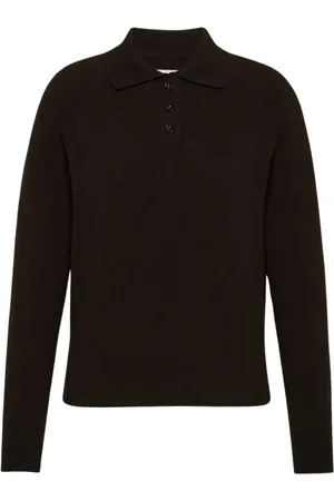 Maison Margiela Femme, Pulls, Brun, Taille: 38 FR Pull en Laine Style Polo