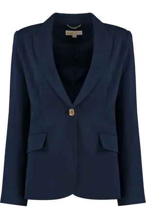 Michael Kors Femme, Vestes, Bleu, Taille: 38 FR Veste à Revers