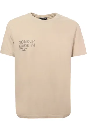 Dondup Homme, Tops, , Taille: M Logo Print Crew-neck T-shirt Yeast