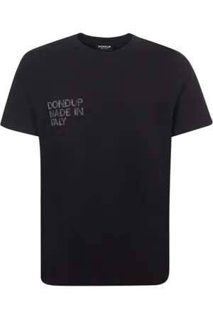 Dondup Homme, Tops, Noir, Taille: L T-shirt col rond noir avec logo