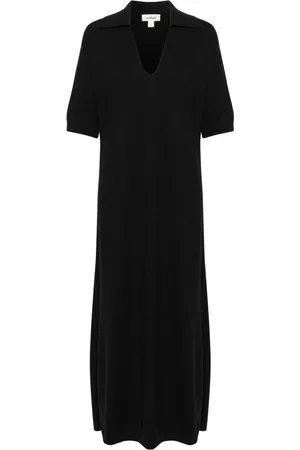 Soaked in Luxury Femme, Robes, Noir, Taille: 36 FR Robe Polo Noire Style Slspina