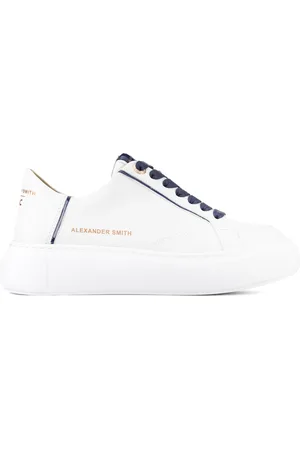 Alexander Smith Femme, Chaussures, Blanc, Taille: 40 EU Eco-Greenwich Femme Blanc Bleu