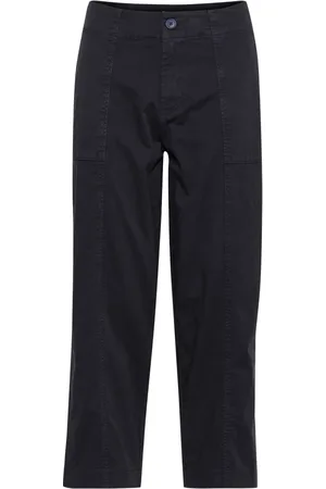 Part Two Femme, Pantalons, Bleu, Taille: 44 FR Pantalon Moderne Bleu Foncé